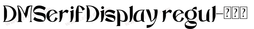 DMSerifDisplay regul字体转换